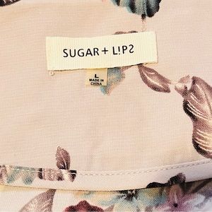 Floral tie front top